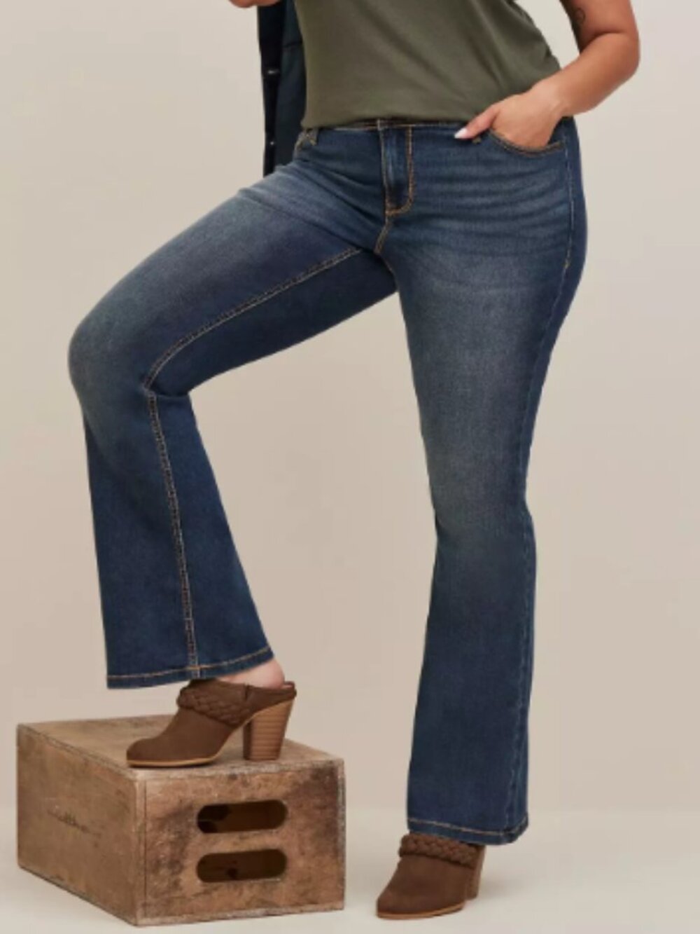 Torrid Luxe Slim Boot Jeans 16S Feel The Fit Plus Size Premium Stretch Denim